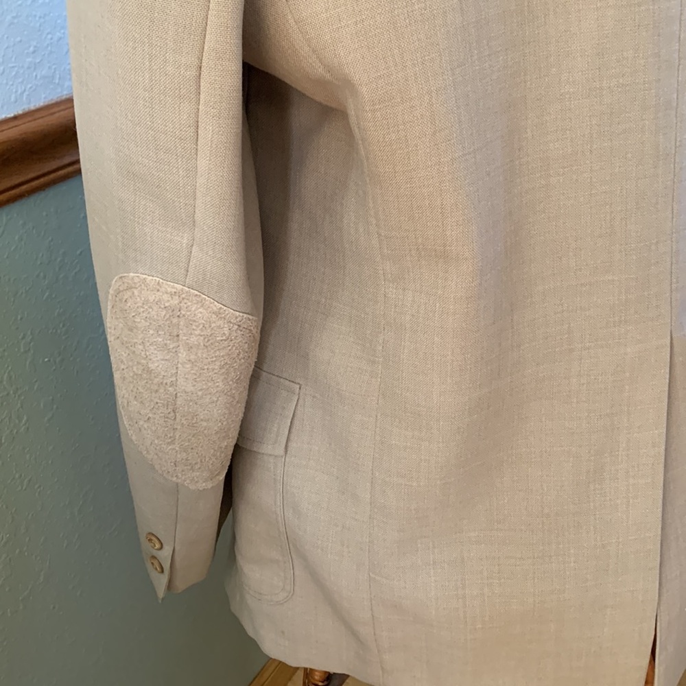 Vintage Pen West Pendleton Western Blazer Suede Elbow Patches size 46L - Picture 7 of 11
